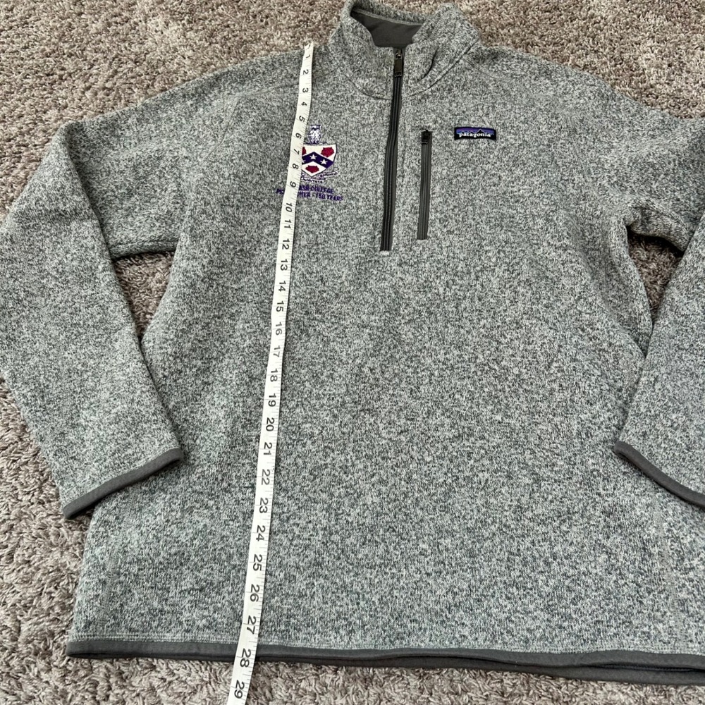 Patagonia Better Sweater 1/4 Zip Fleece Wabash College Grey Mens Large L - Picture 4 of 8